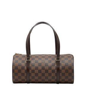 LOUIS VUITTON Brown Damier Leather Papillon 30 Pouch
